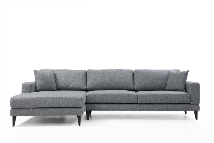 Atelier Del Sofa Left (Chl+3R) Sofá Cama Esquinero Gris Oscuro 303x160 cm